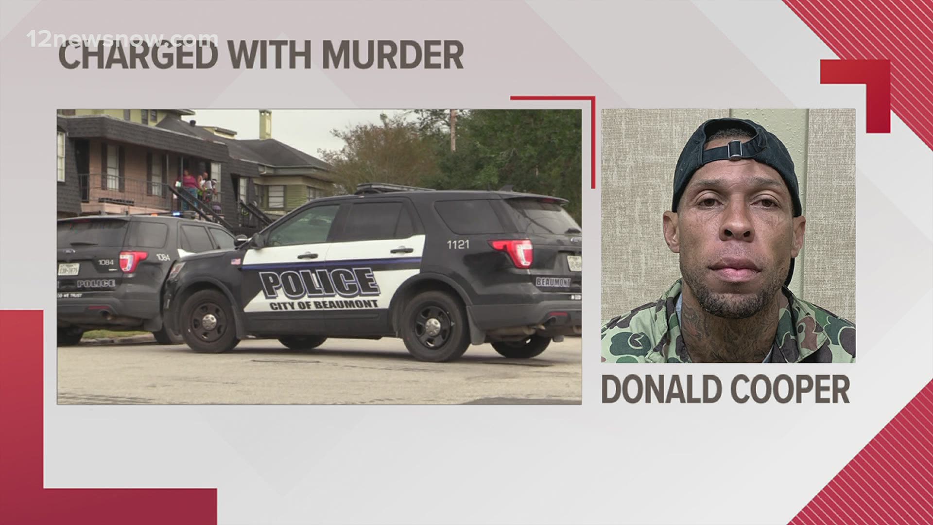 Donald Cooper is facing a murder charge in connection with the fatal stabbing on Mcfaddin Tuesday in Beaumont
