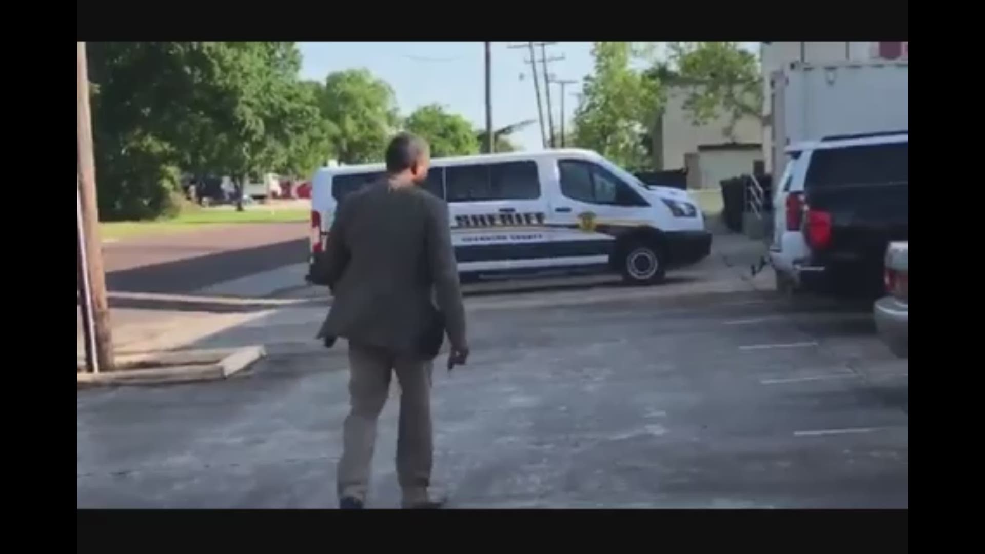 Former candidate for sheriff Joe 'QB' Stevenson leaves the Chambers County Courthouse