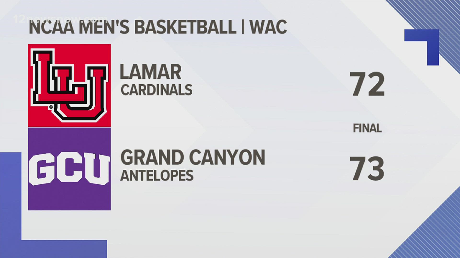 The Cardinals' road game against the Antelopes was a battle to the last seconds of overtime.