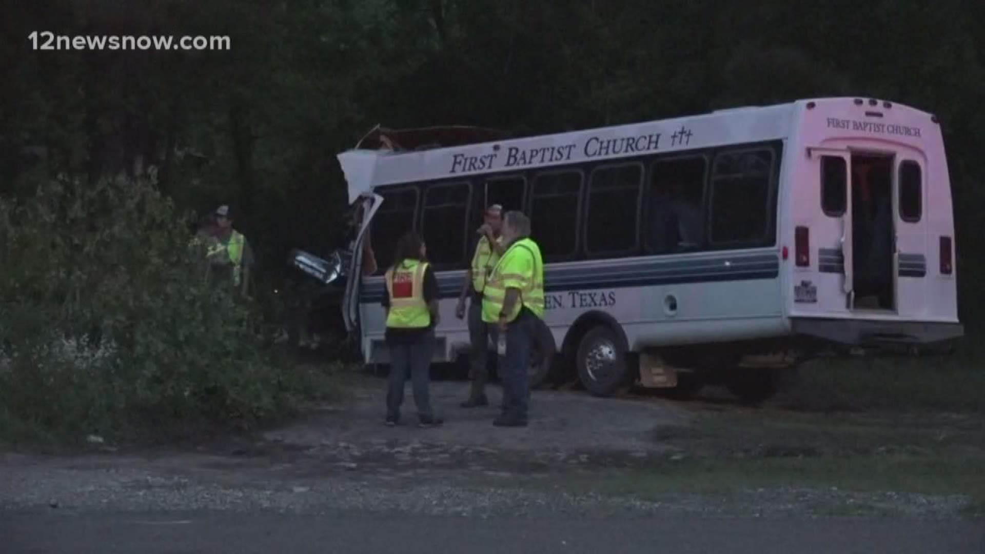 The crash left one man dead and injured several people, including six children.