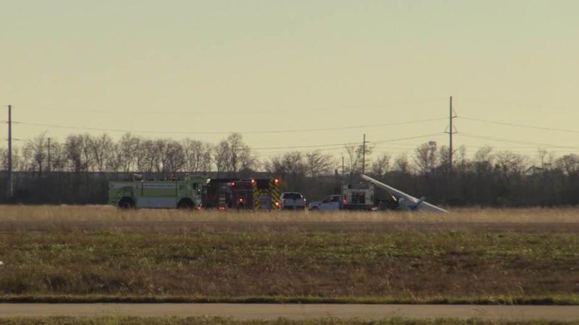 Aircraft goes off taxiway at Jack Brooks Airport | 12newsnow.com