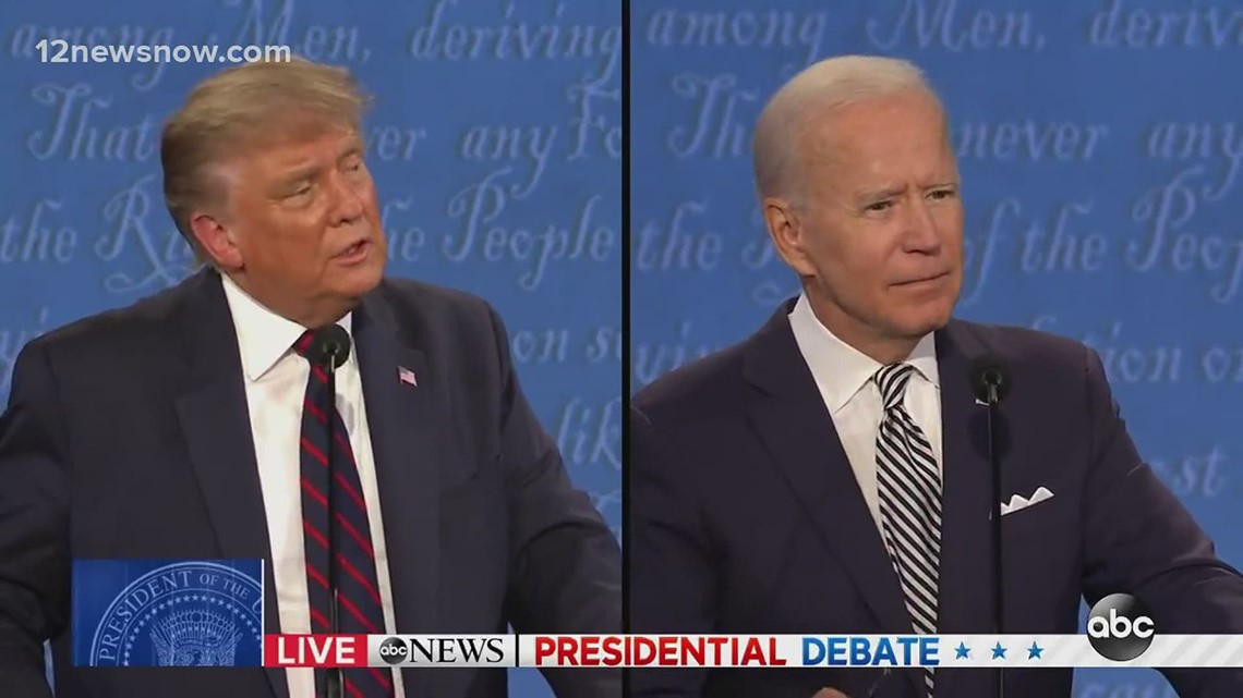 President Trump, Joe Biden Face Off In Heated First Presidential Debate ...