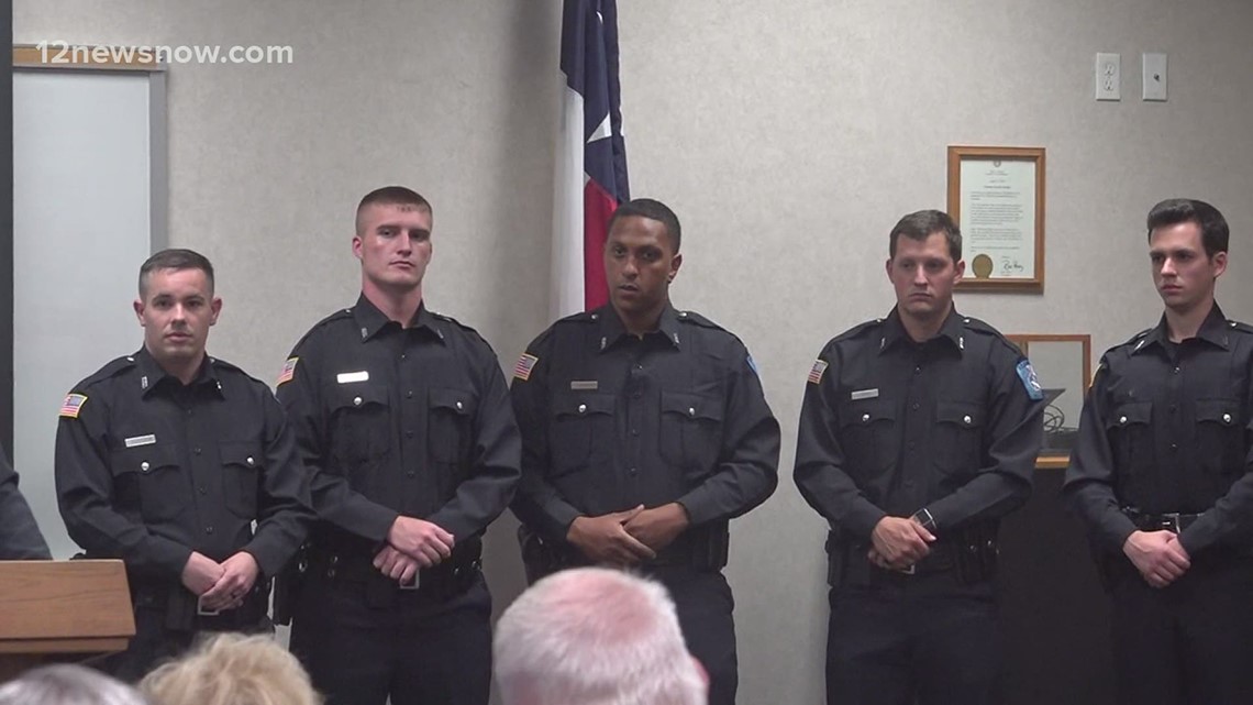 Beaumont Police Department welcomes 8 new officers at swearing in ceremony