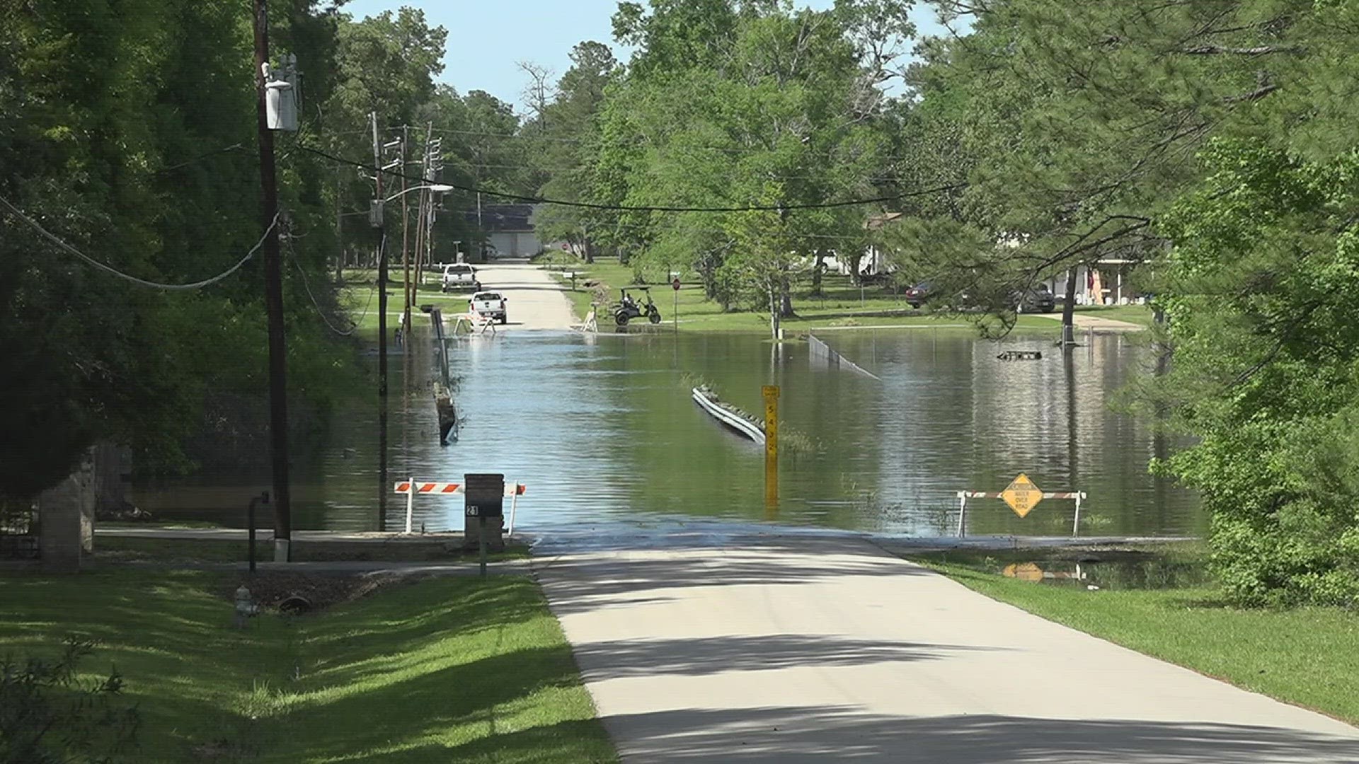 At 9:30 a.m. Friday Village Creek was at 26.64 feet at Highway 14 which is still nine feet above flood stage and more than six feet above major flood stage.