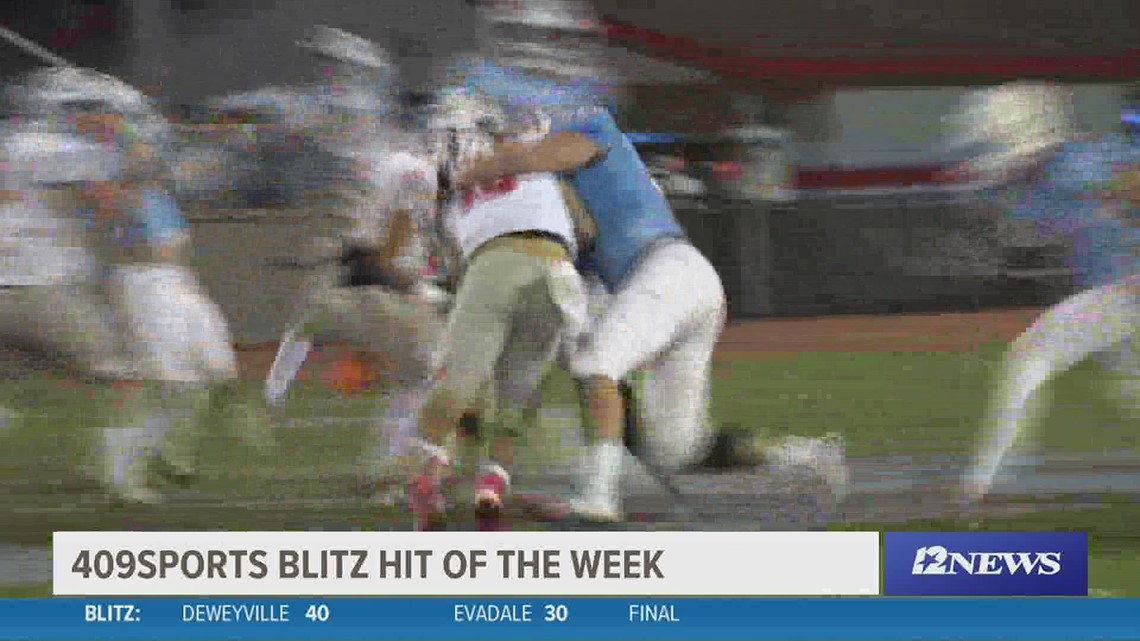 Lumberton High School defensive lineman Clayton Corne makes week 7 'Hit of the Week'