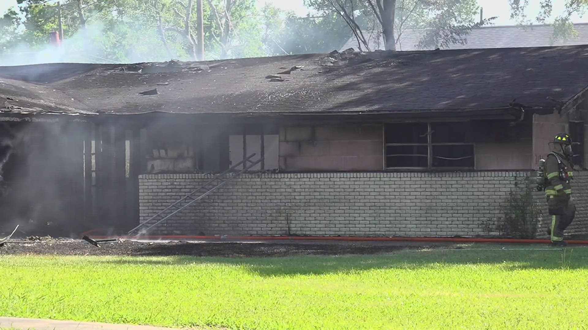 Fire Chief Greg Benson told 12News that firefighters do not believe anyone was inside the house when the fire took place.