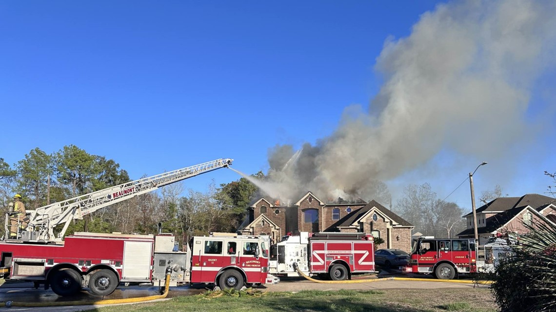 Beaumont home on Rue Drive engulfed in flames over the weekend