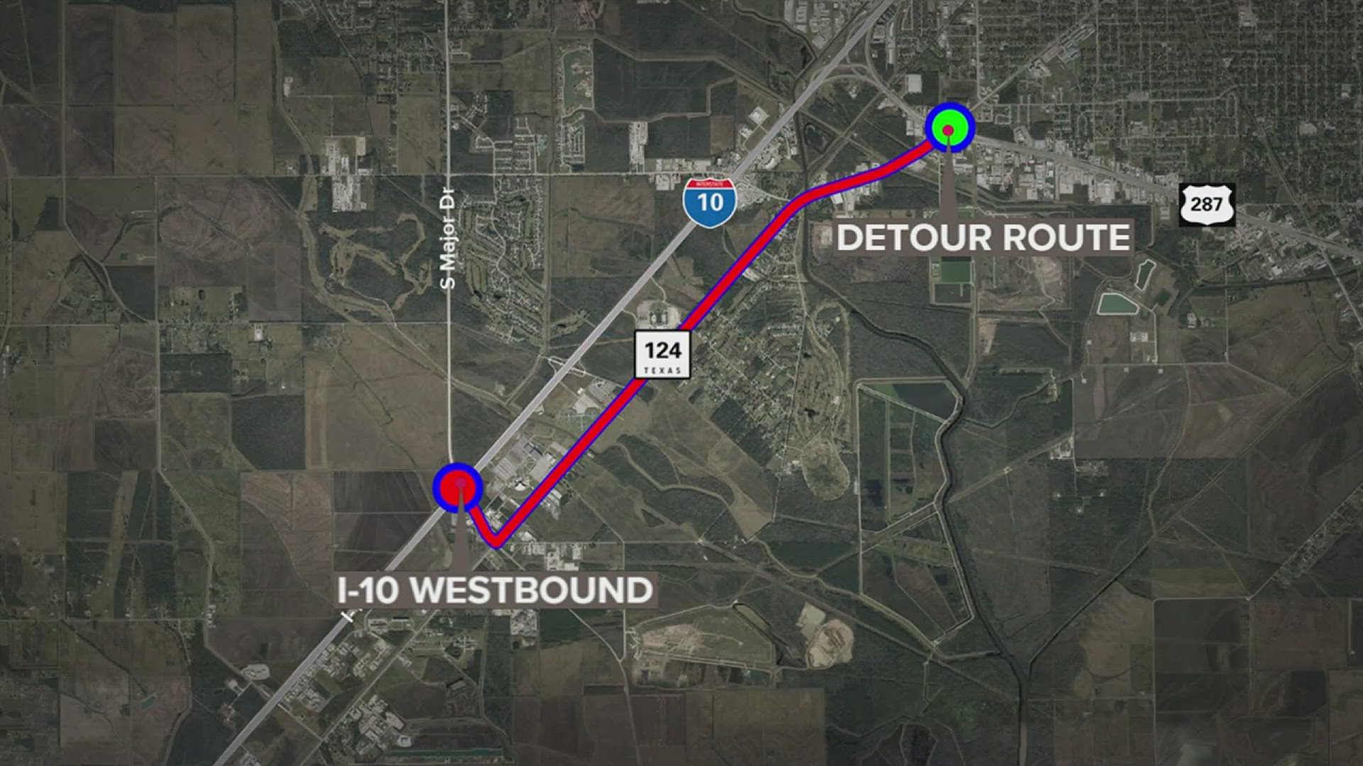 Starting in Monday, April 22, the U.S. Highway 69 northbound connector to IH-10 westbound will be closed for two weeks.