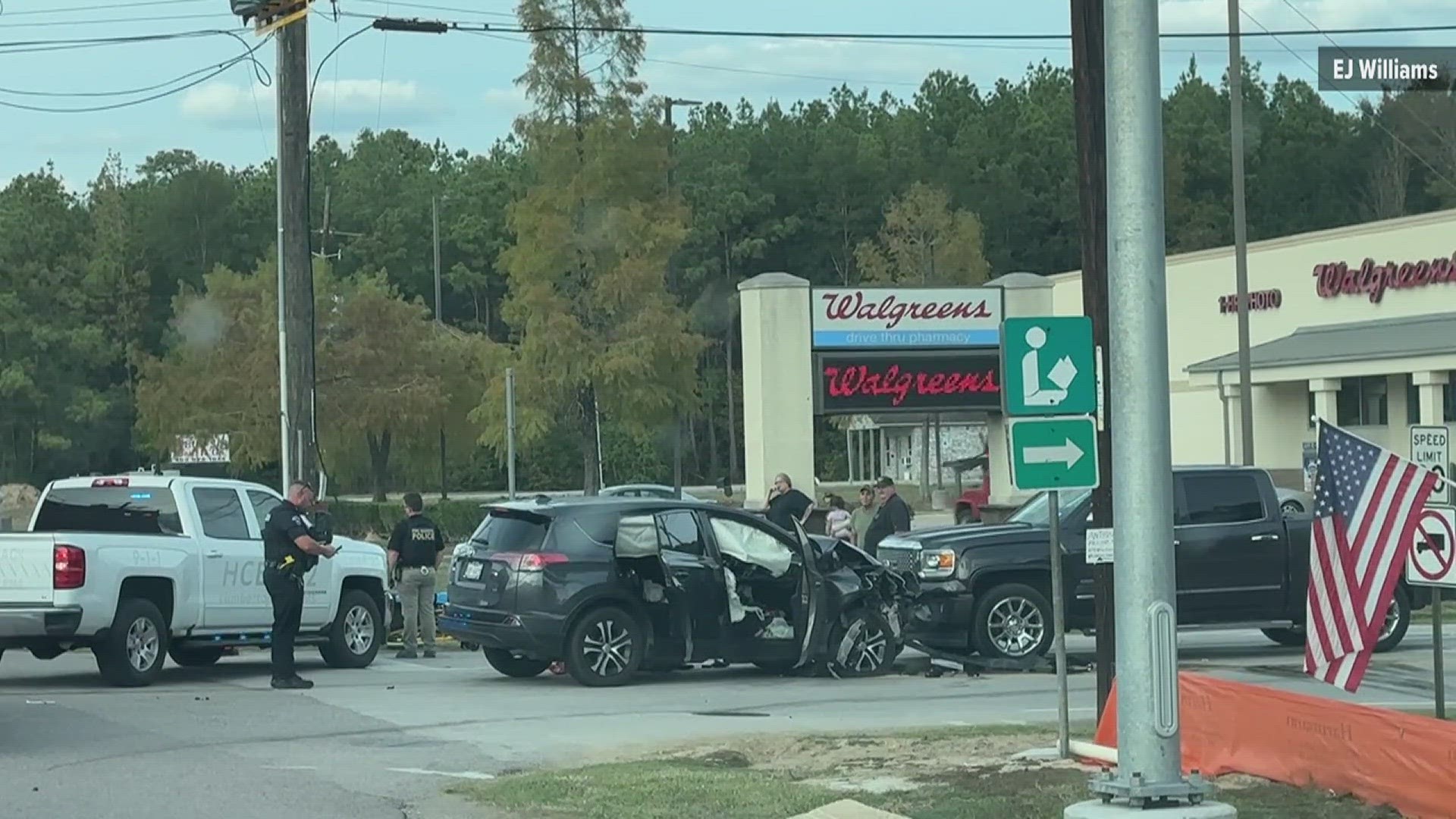 The wreck happened on Highway 96 at Chance Cutoff around 2:45 p.m.