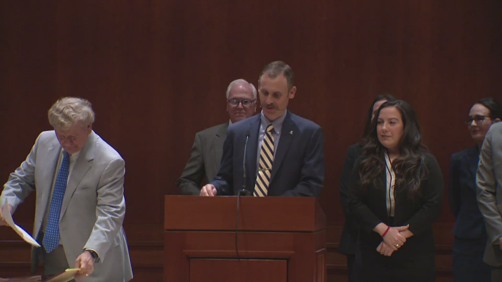 The two Houston-based attorneys were introduced Thursday in the Texas House.