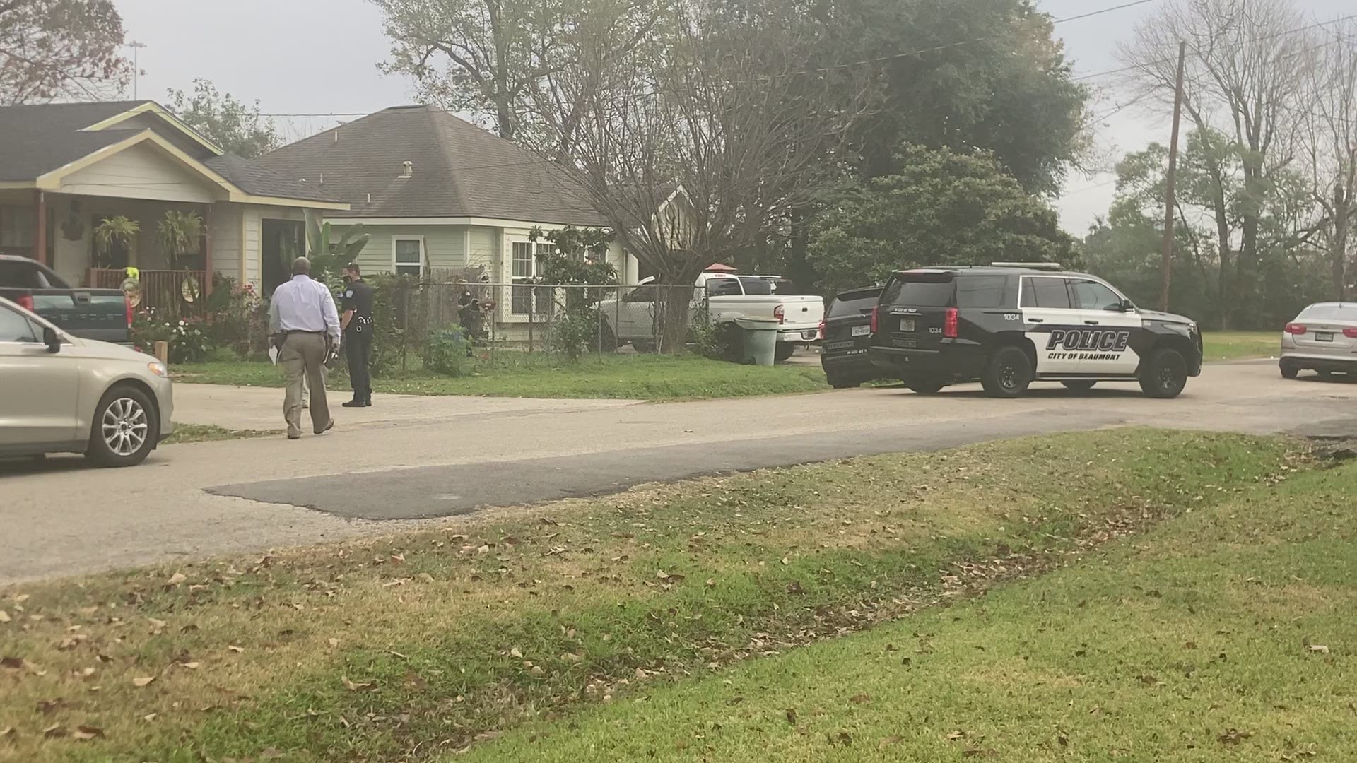 Police are investigating after a person was found dead along a Beaumont street following what neighbors described as a gunfight early Friday morning.