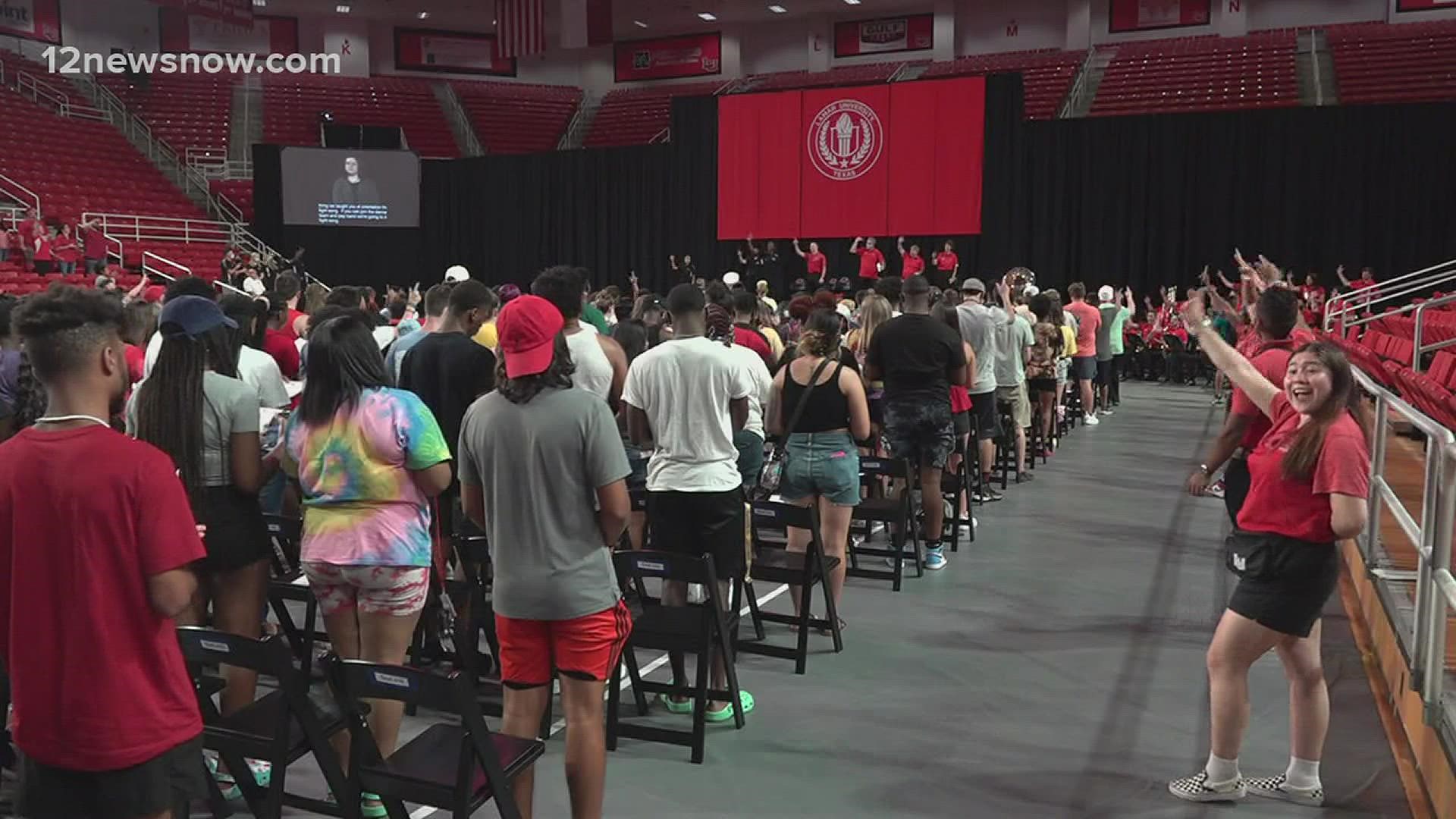 Thousands of college students will begin their freshman year at Lamar University in the middle of the COVID-19 surge.