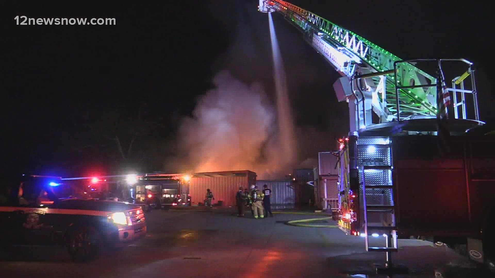 A fire broke out at the Roberts Meat Market in Pinehurst.
