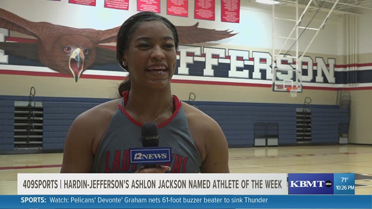 Hardin-Jefferson's Ashlon Jackson shines as 409Sports Athlete of the week