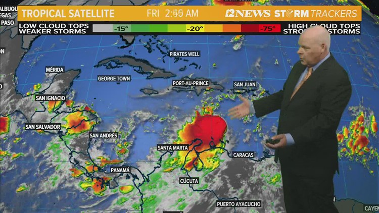 Tropical Depression 9 forms Friday morning in Caribbean
