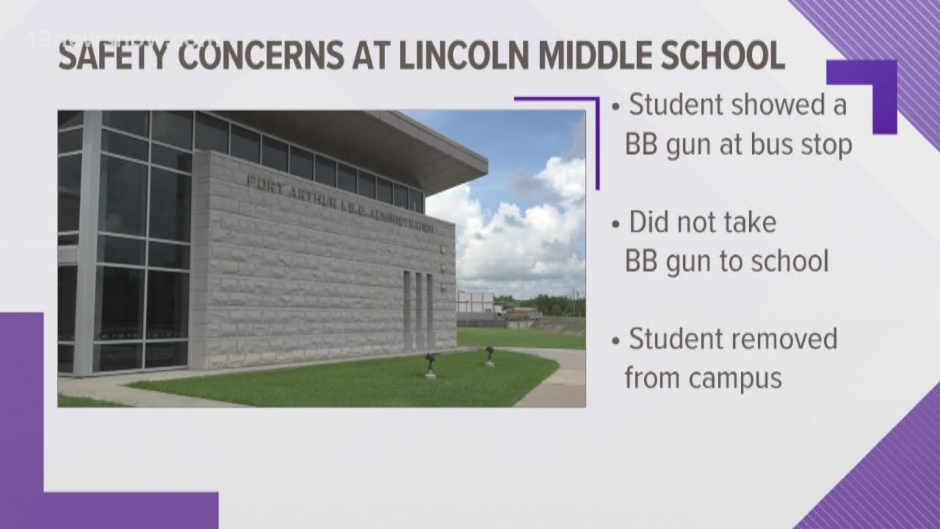 Port Arthur middle school student sent home after showing BB gun ...