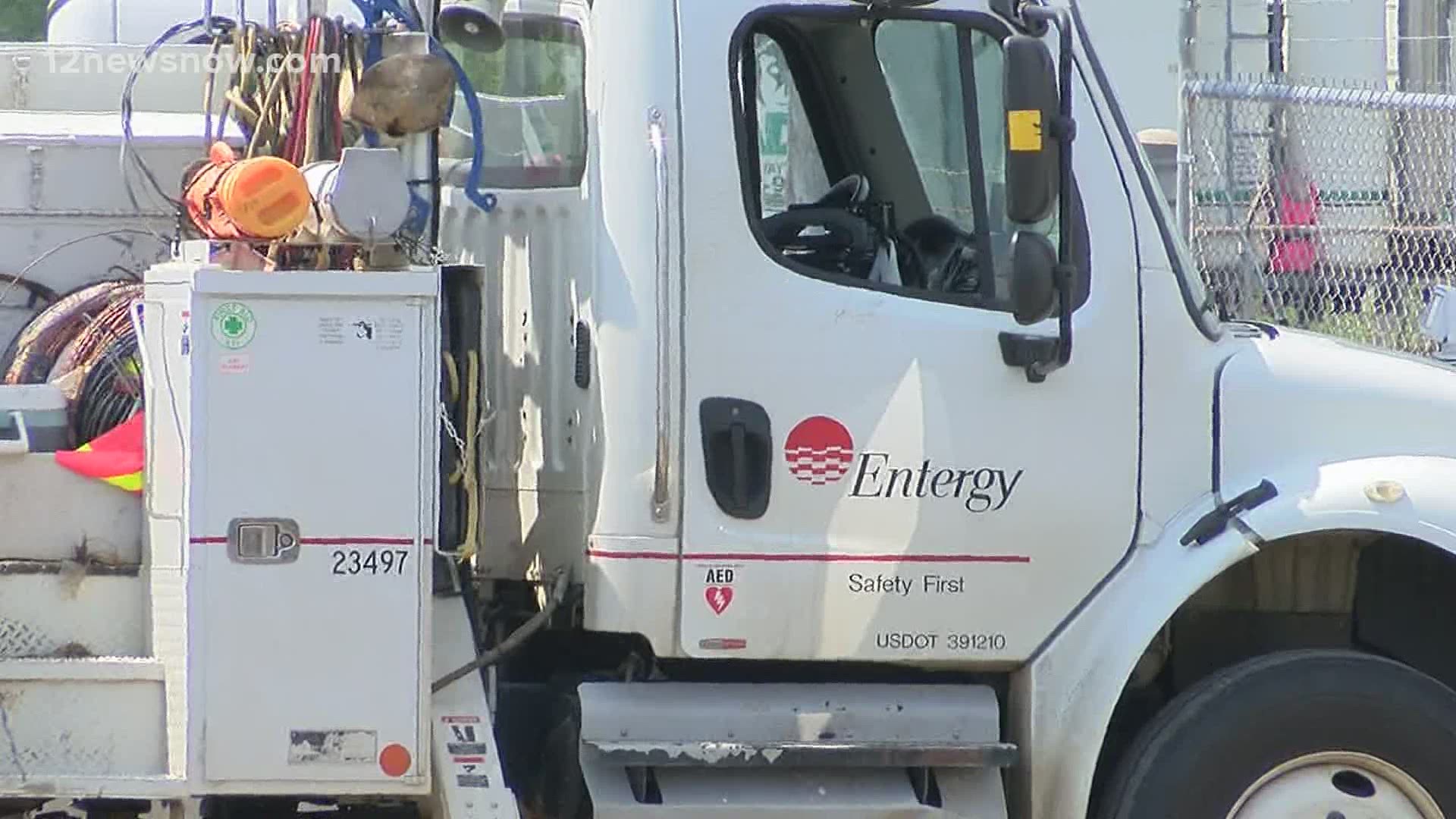 Entergy crews say they're on standby as below-normal temperatures move into Southeast Texas.