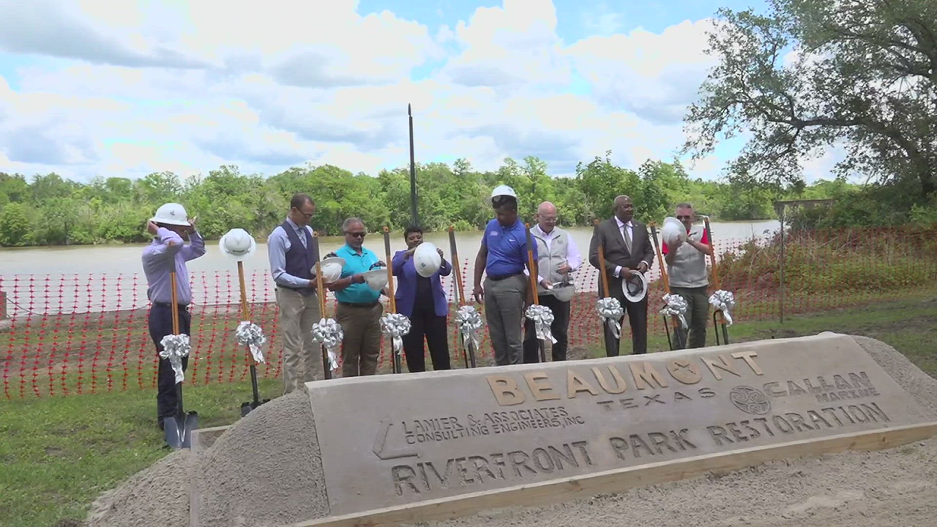 City of Beaumont hosts groundbreaking ceremony for construction of Riverfront Park in downtown