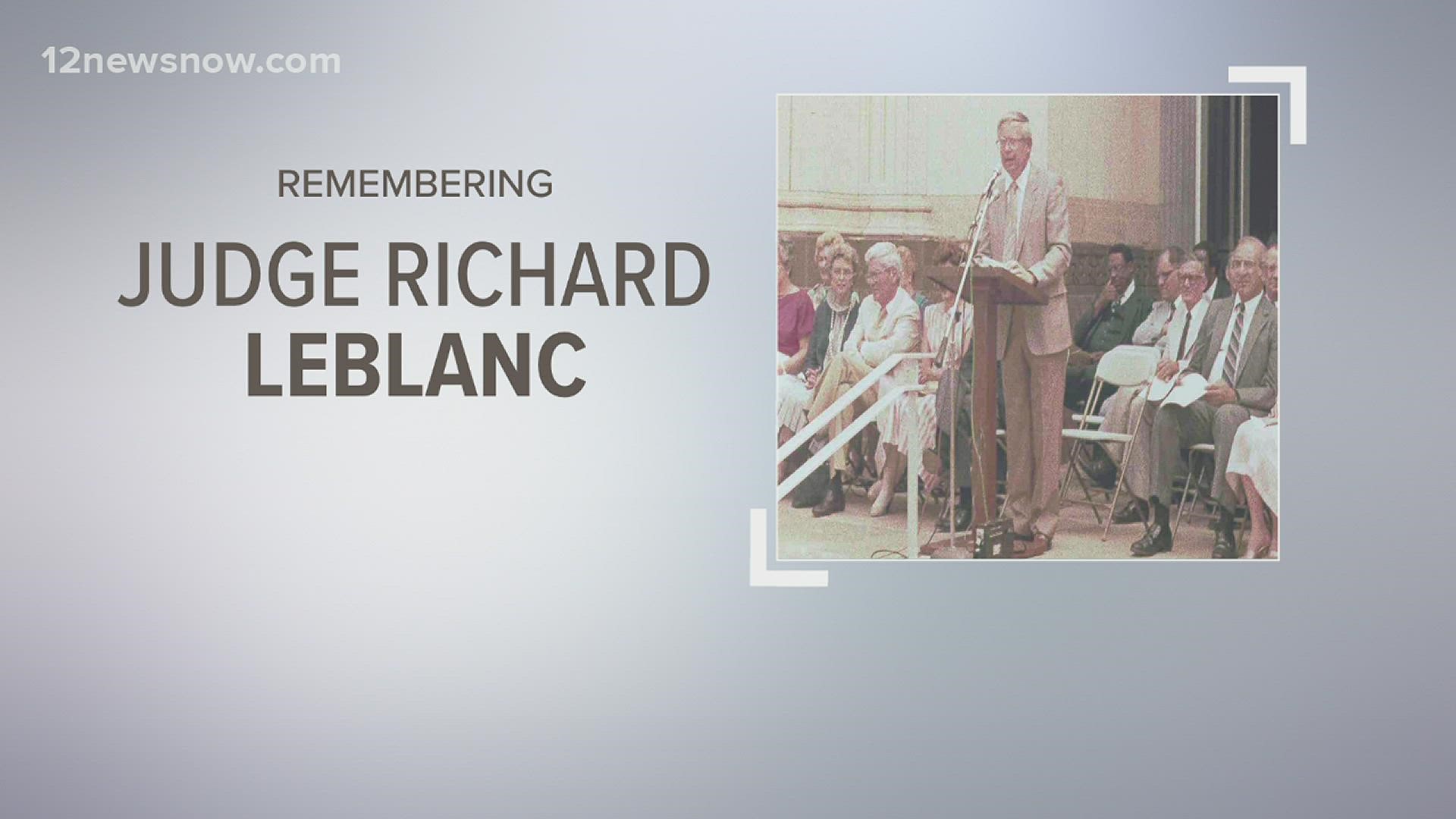 Friends, family and Southeast Texas elected officials are mourning the loss of former Jefferson County Judge Richard P. LeBlanc.