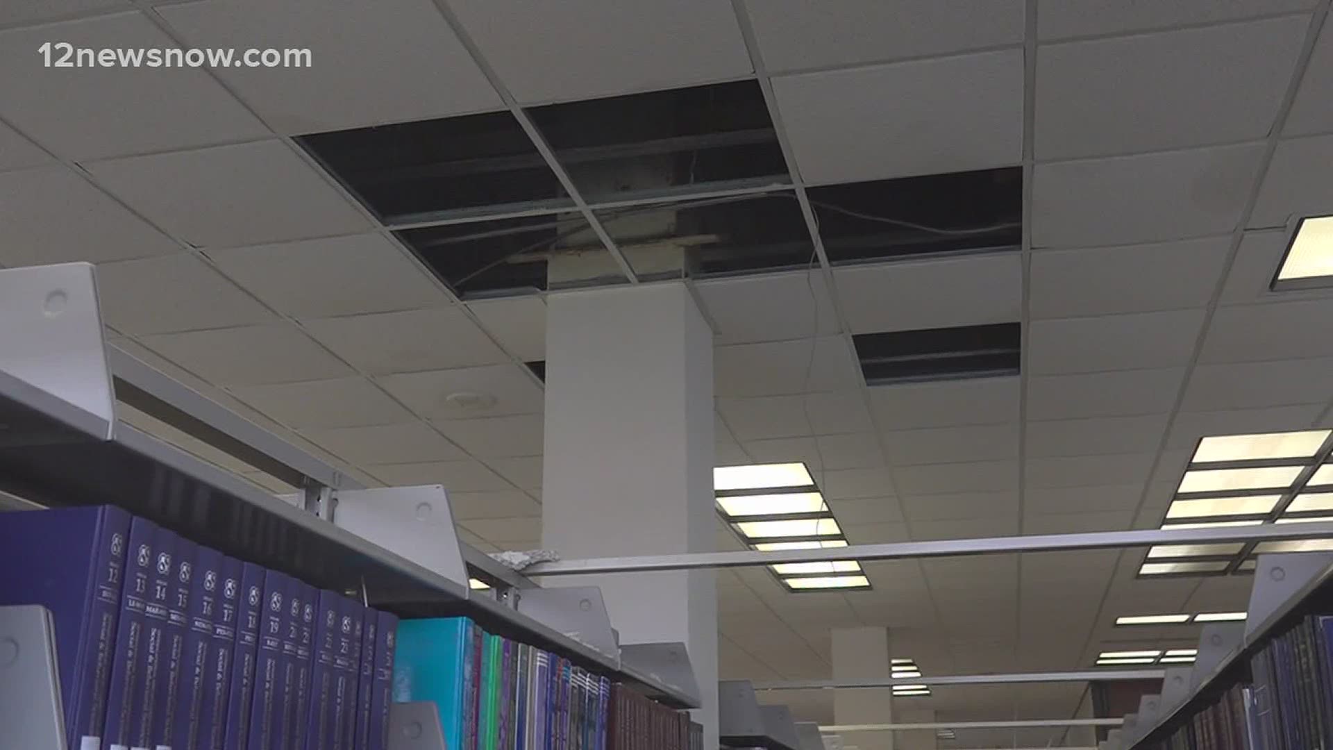 Hurricane Delta swept through Southeast Texas exactly one week ago, damaging the Mary and John Gray Library at Lamar University.