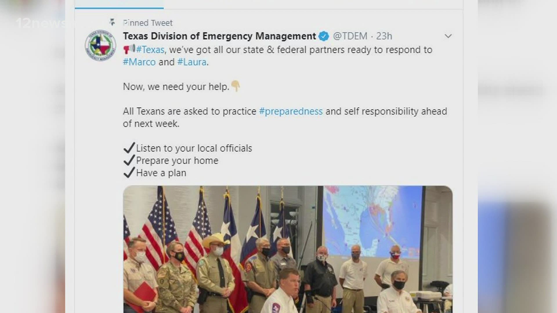 Different agencies across Texas are preparing for Hurricane Laura. Many have been deployed to the coast.
