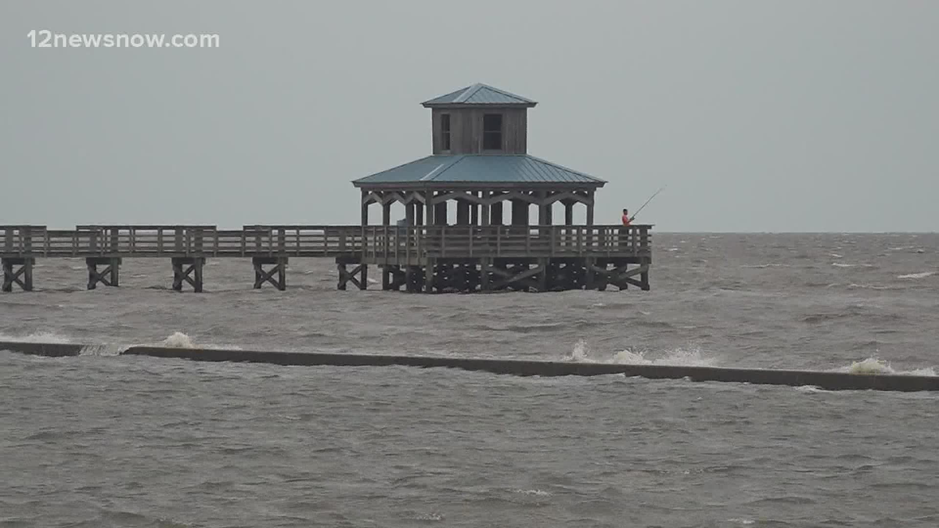 Port Arthur city leaders issued a voluntary evacuation order for Sabine Pass and Pleasure Island