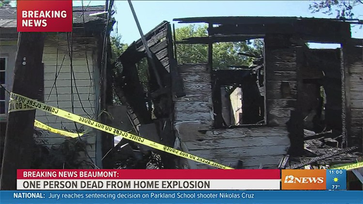 Man dies following explosion fire at Beaumont house 12newsnow