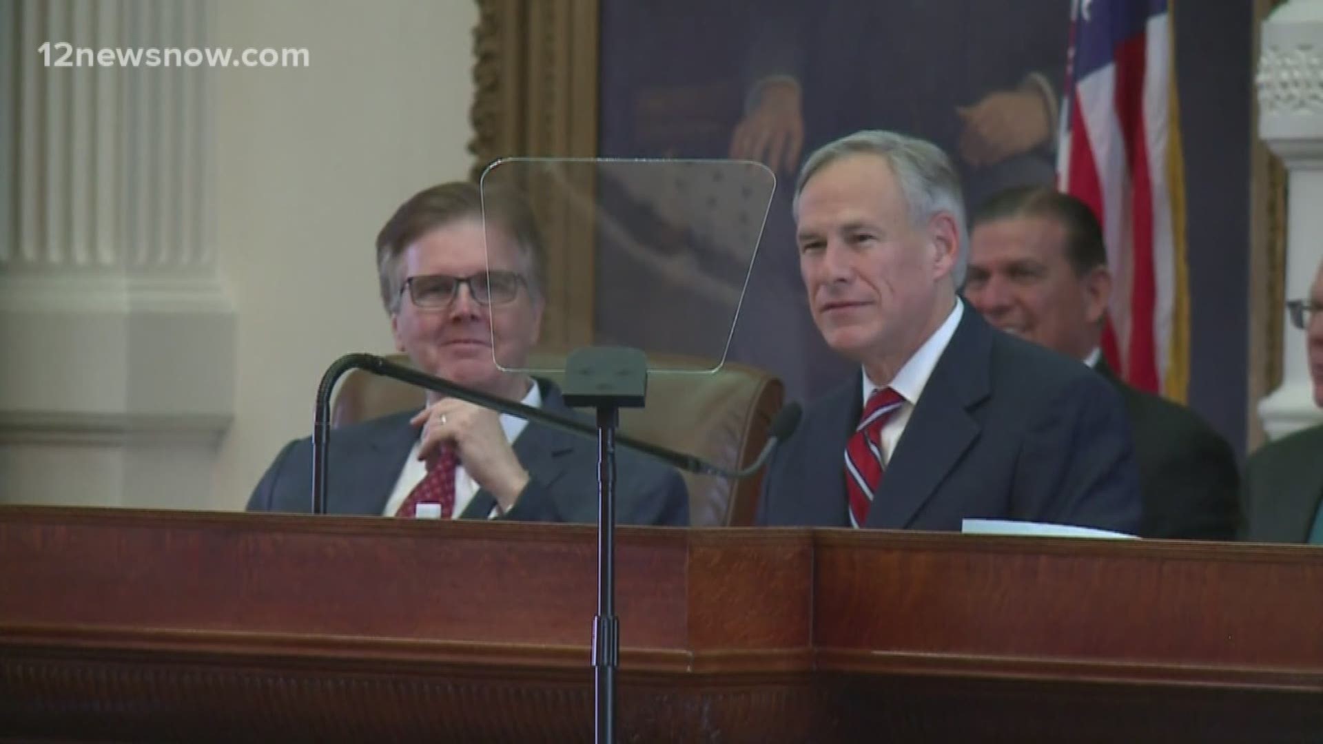 Governor Abbott lays out his emergency items during the State of the State Address, which include school finance and property tax reforms, calling for unity among parties working on both of the ideas.