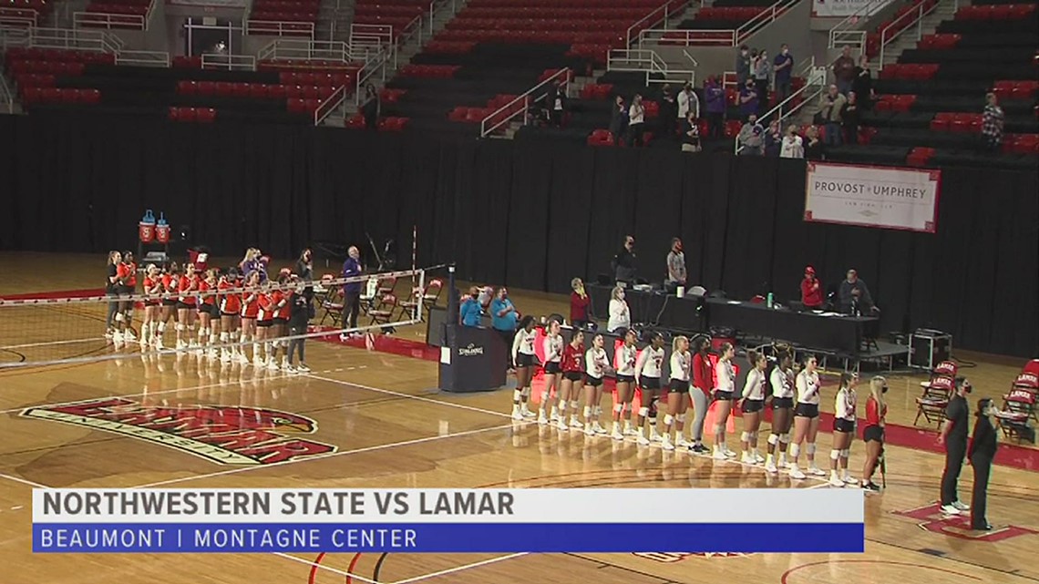 LAMAR VOLLEY SWEEPS NORTHWESTERN STATE