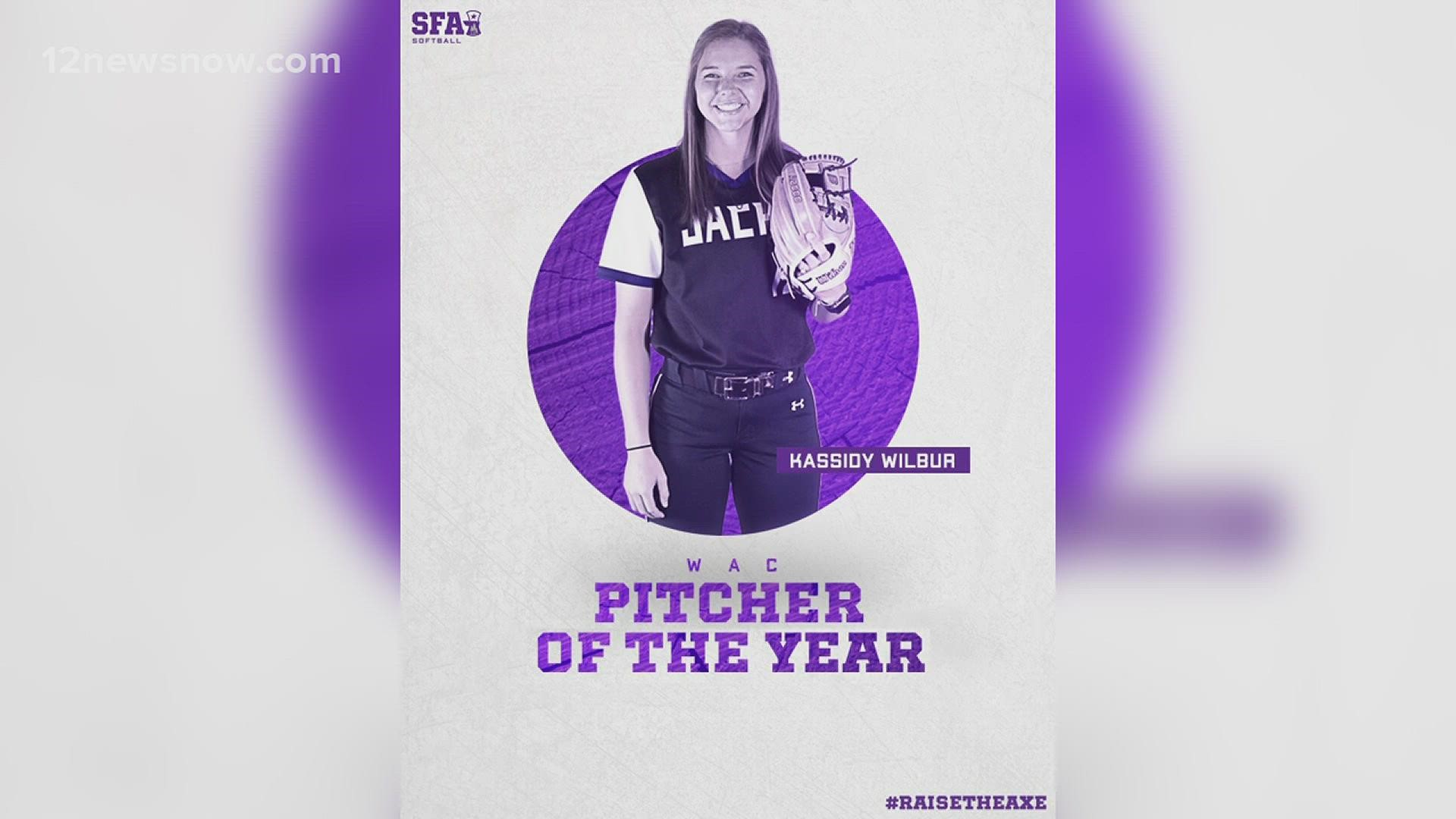 A year after winning the Southland Pitcher of The Year Award, Wilbur is named WAC Pitcher of The Year