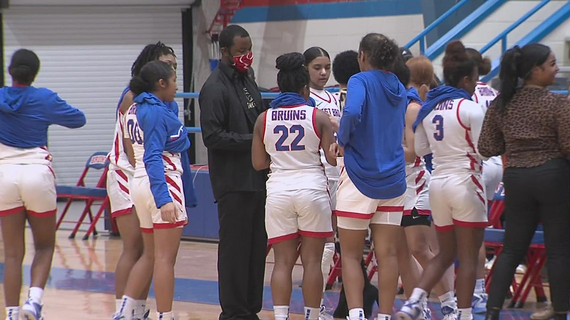 Beaumont United and West Brook basketball teams battle it out with 21