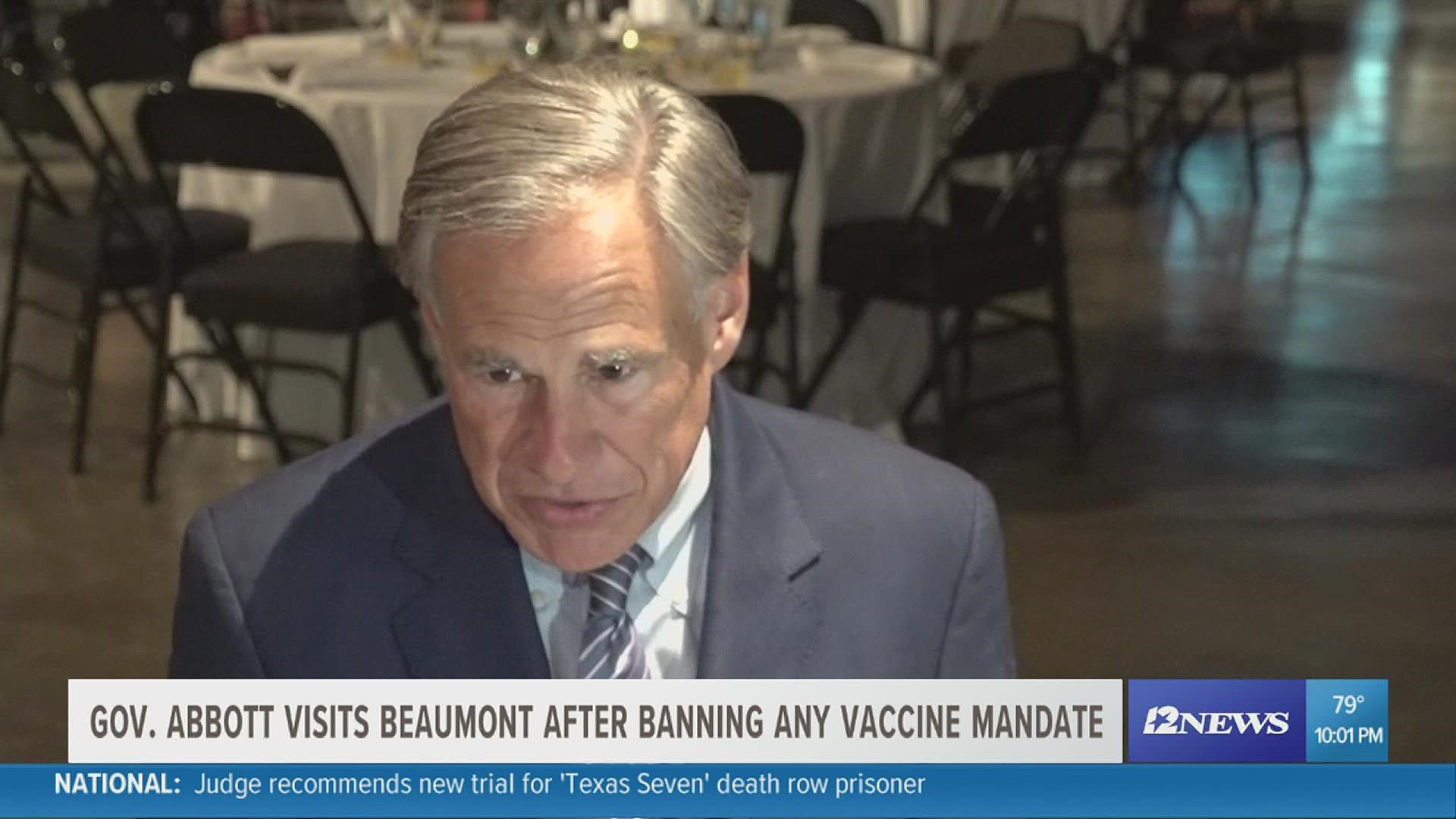 The meeting came less than 24 hours after the executive order that bans vaccine mandates.
