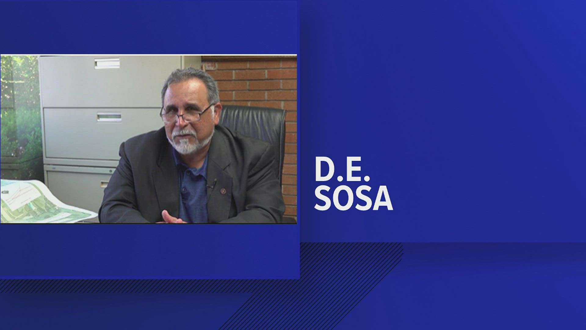 As Sosa was leaving Groves City Hall, he told 12News he's happy to help the incoming city manager in any way that he can.