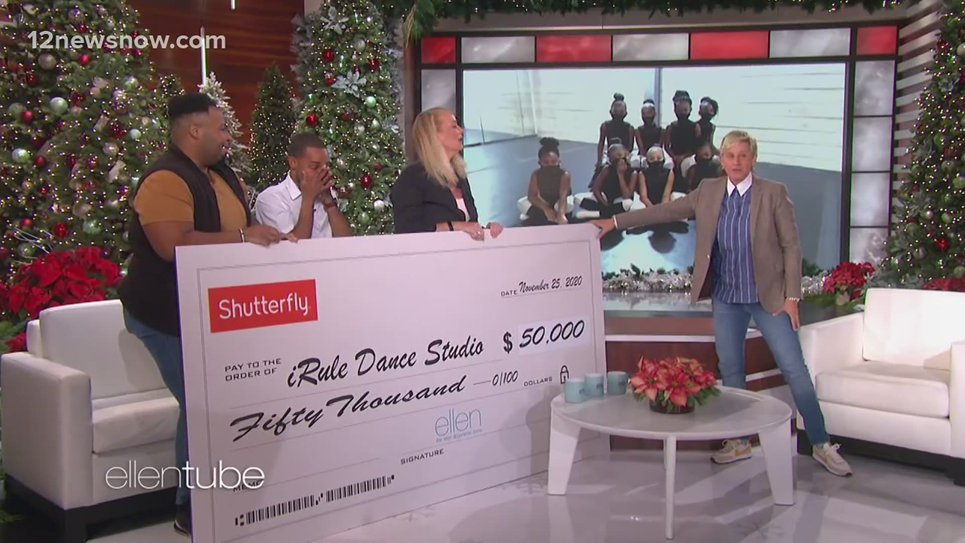 Charlee Hanna-Rule, owner of iRule Dance in Beaumont, received the money to help with the studio's expenses