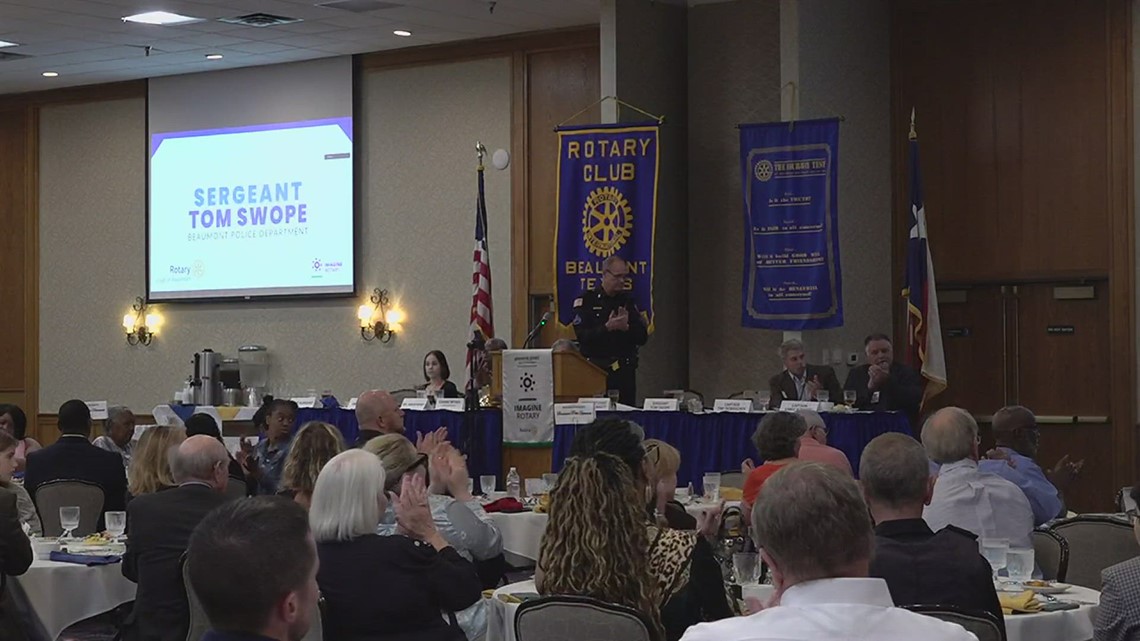 Beaumont Rotary Club honors Beaumont Police Officers at ceremony Wednesday