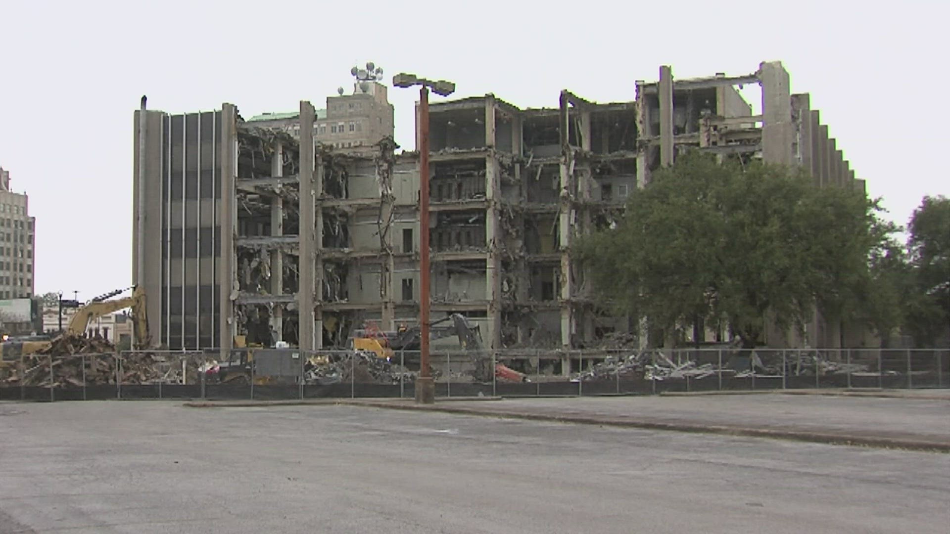 3.8 million demolition of downtown AT T building nearly complete