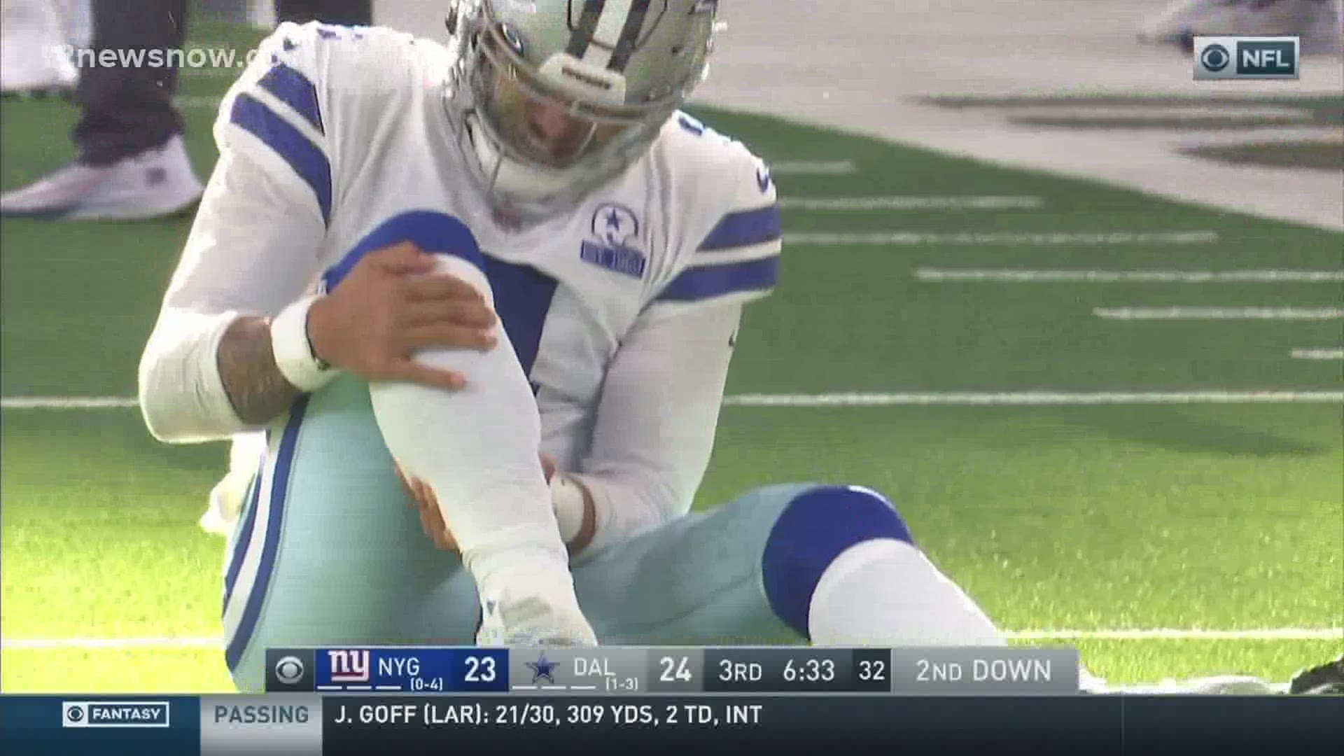 The entire sports world was flipped upside down Sunday when Cowboys quarterback Dak Prescott suffered a dislocated right ankle and a compound fracture.