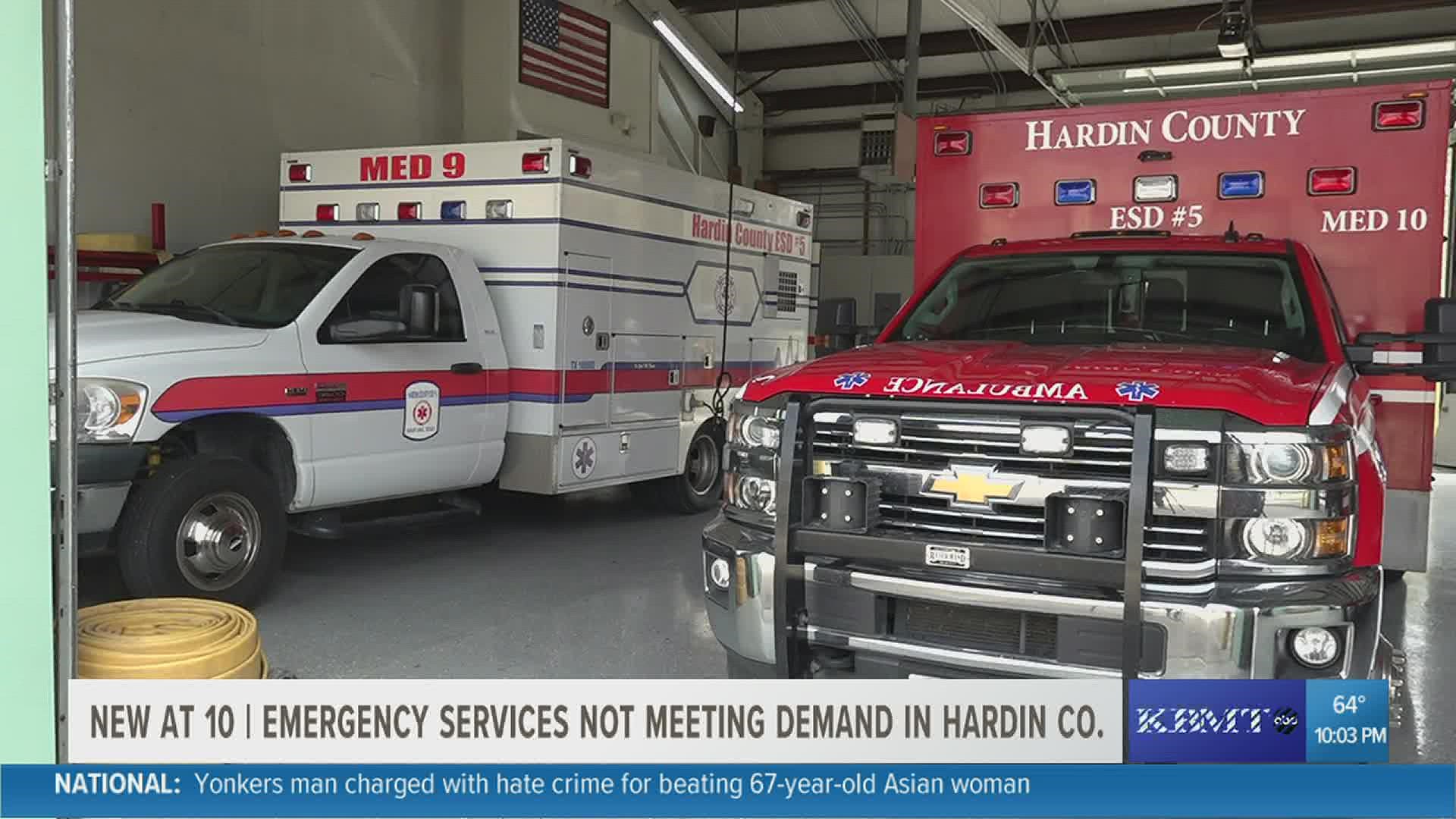 Officials said it is going to come down to money to get more ambulances and provide more training.