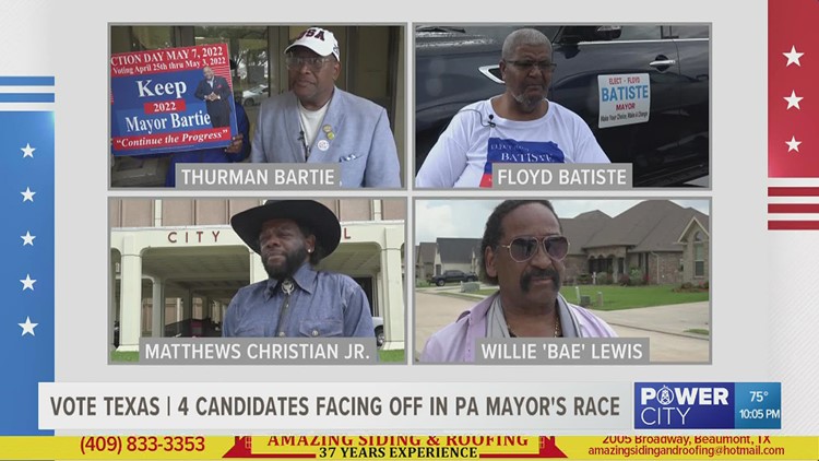 Candidates for Port Arthur mayor explain why they are the best option for city seat