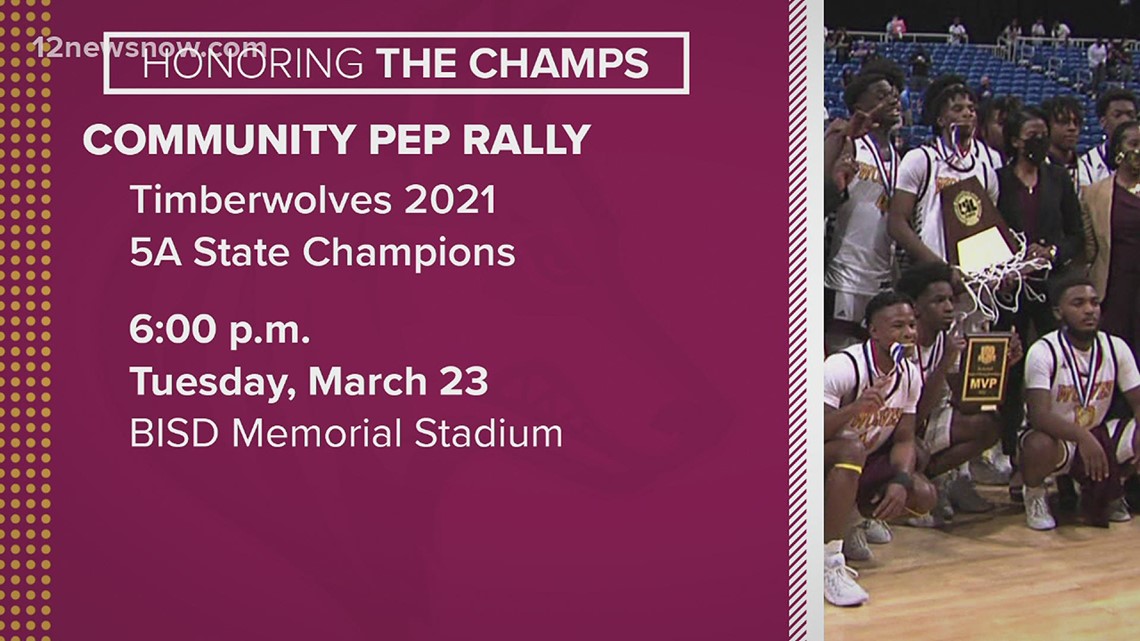 Honoring the Champs Community pep rally set for Beaumont United after winning 5A state title game