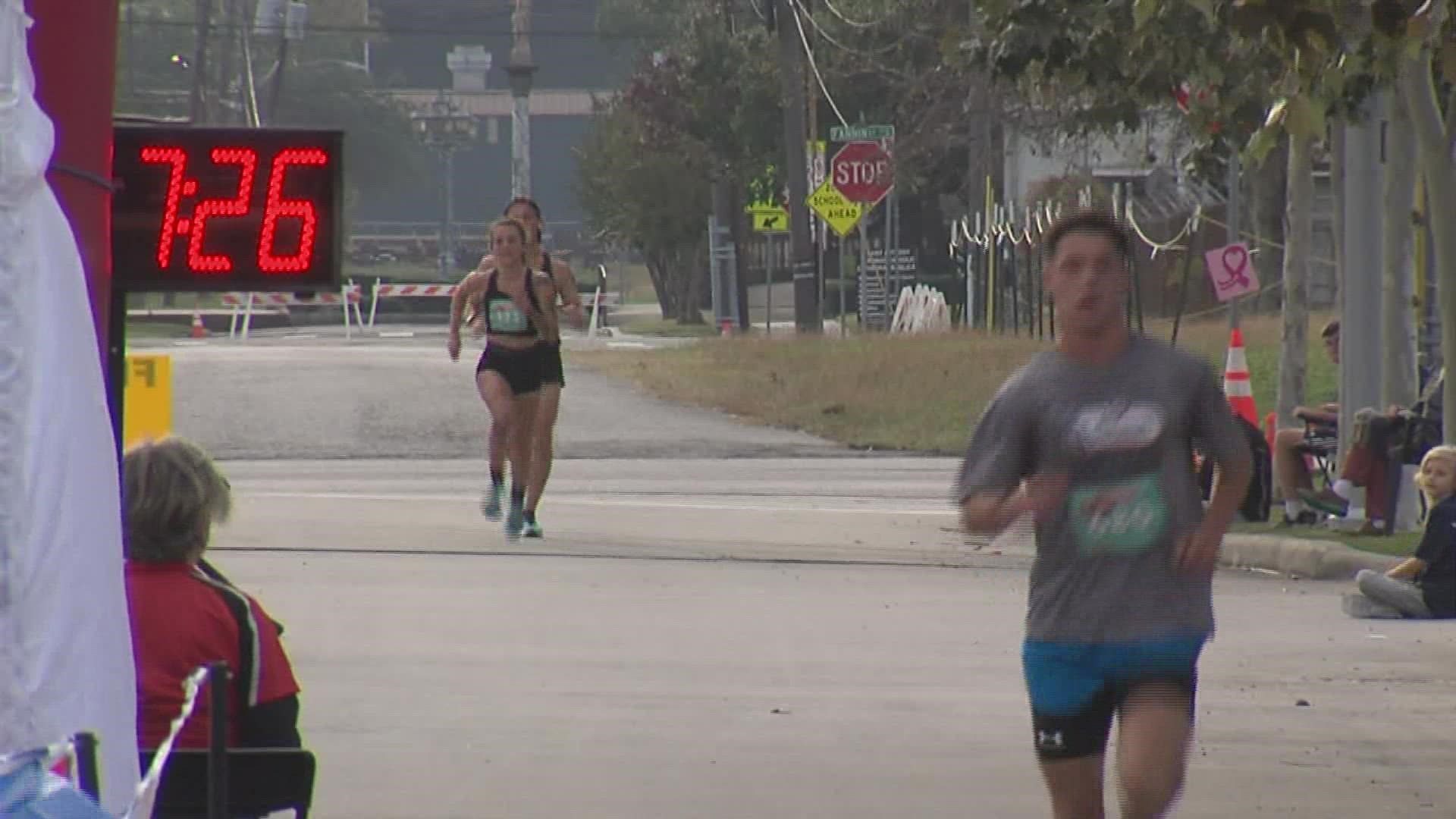 The tradition is put on by the Sea Rim Striders run club. The organization works to raise money for  nonprofits in Southeast Texas.