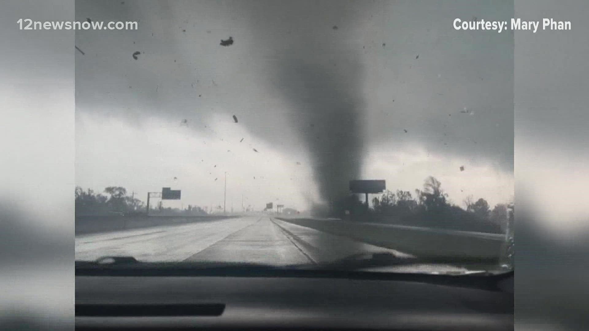 The tornado had winds of 120 mph and could be compared to a category 3 hurricane in terms of damage potential.