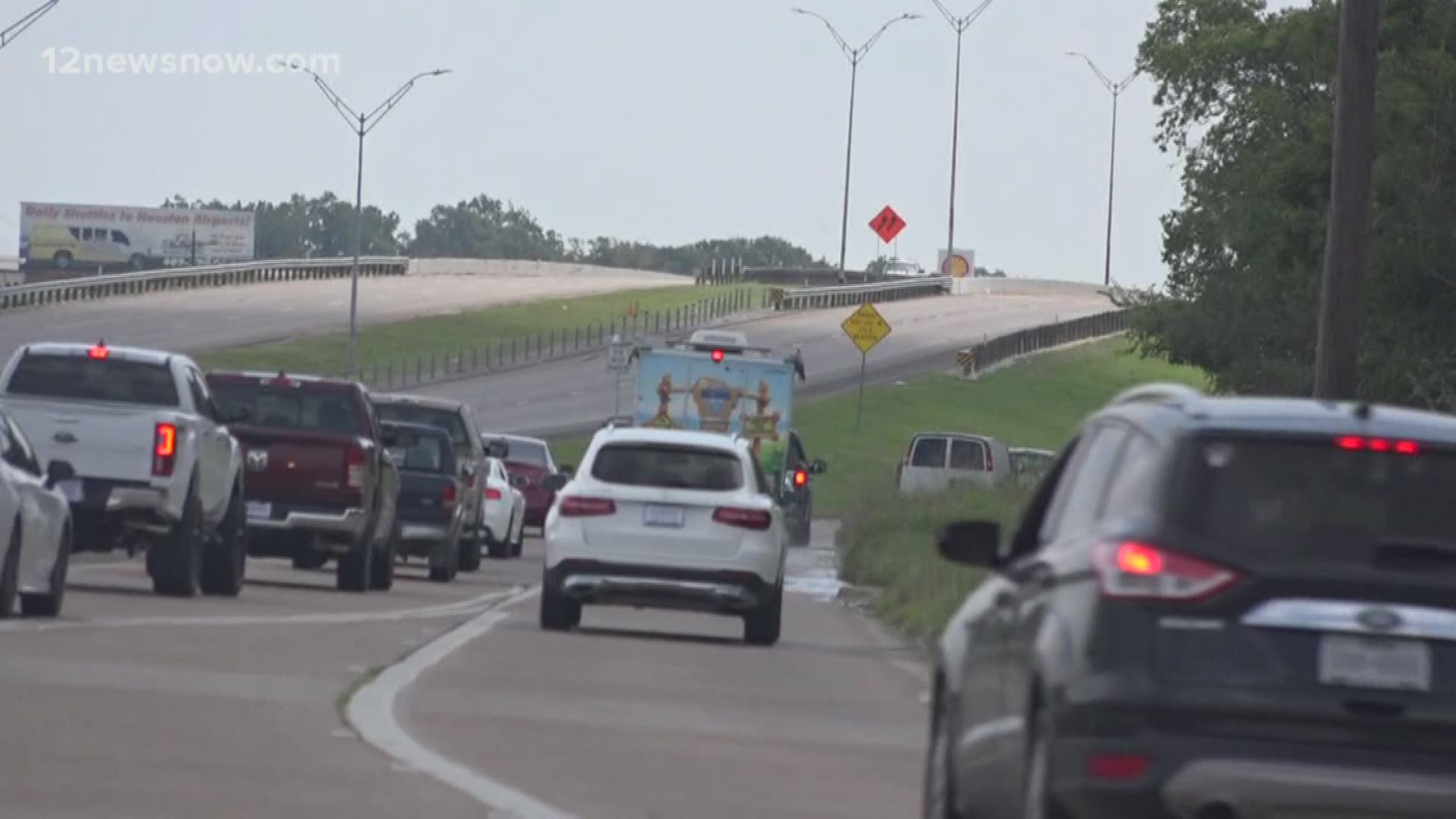 TxDot says construction would halt in case of evacuations.