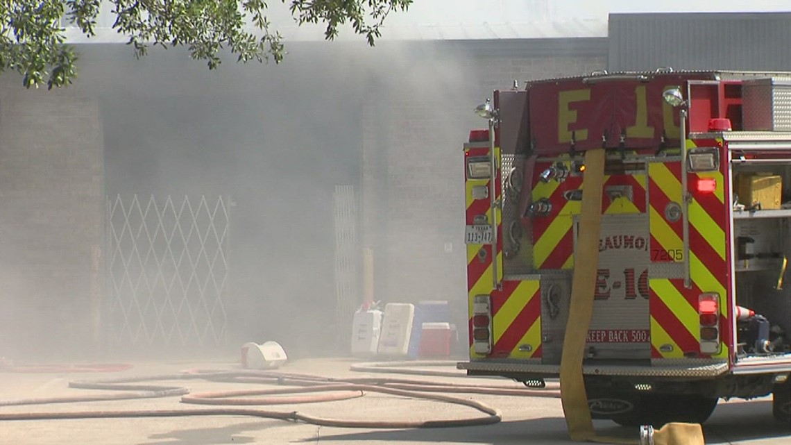 Firefighters Respond To Building Fire At A Laboratory In Beaumont ...