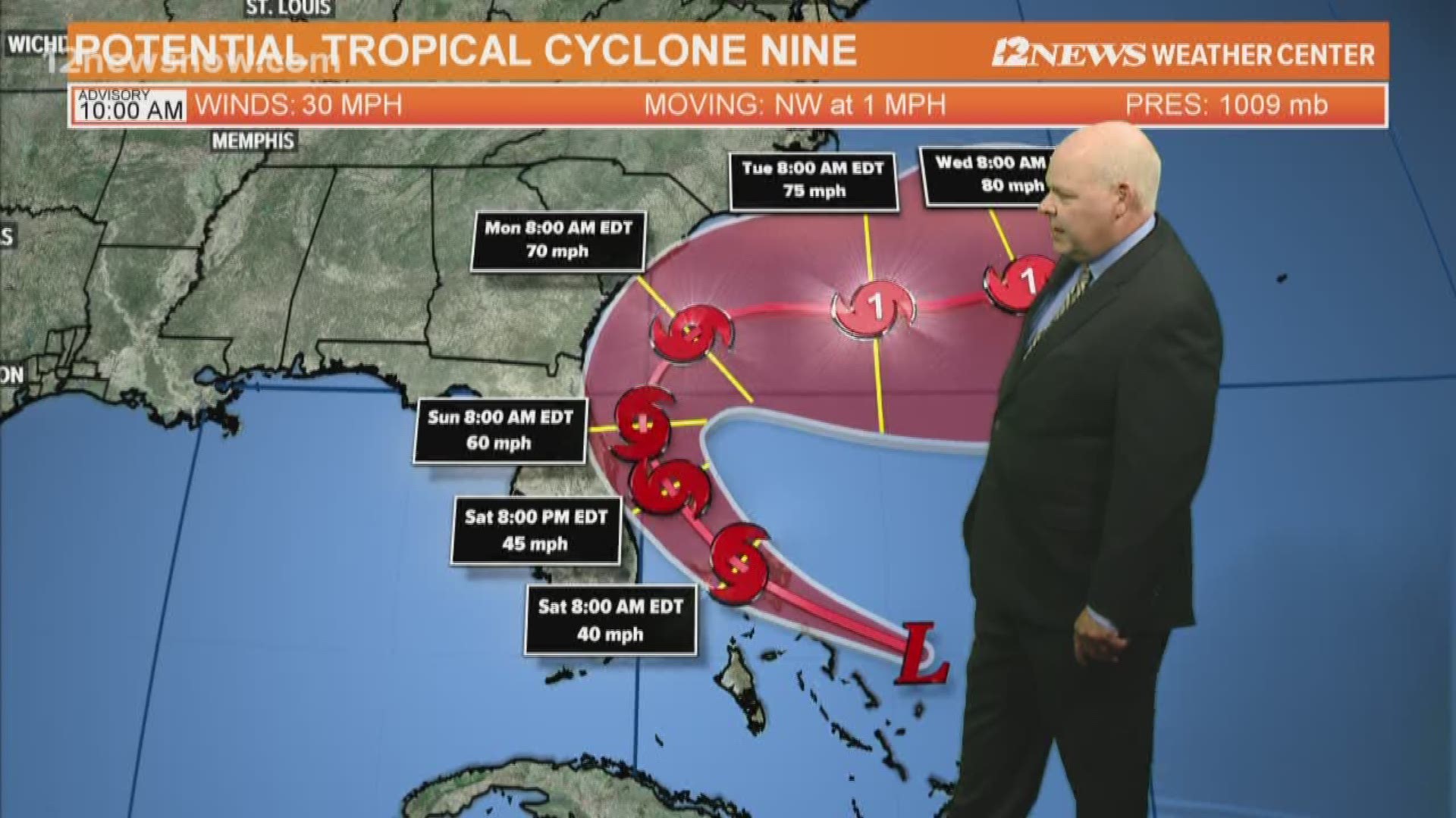 Bahamas, Florida bracing for possible tropical storm