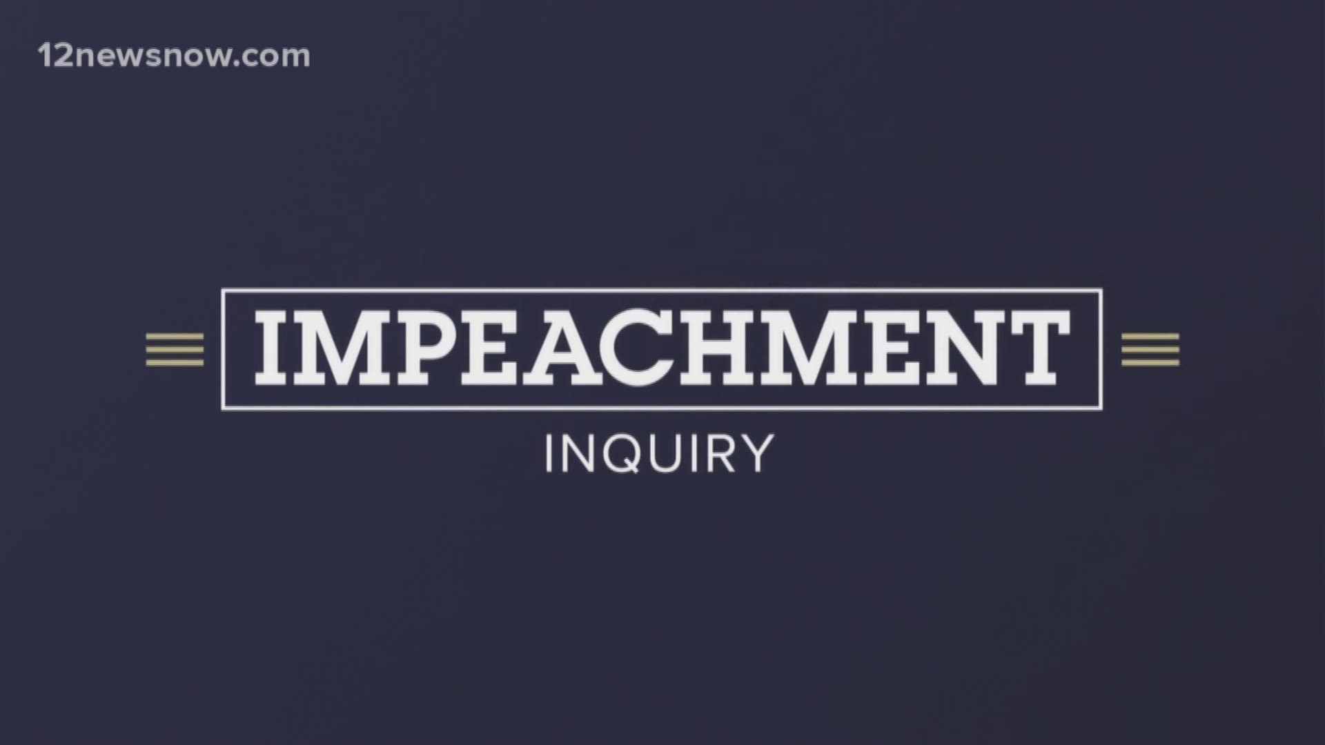 Two weeks of public impeachment inquiry hearings have wrapped up. The president has criticized the hearings from the starts. This week, nine witnesses testified.