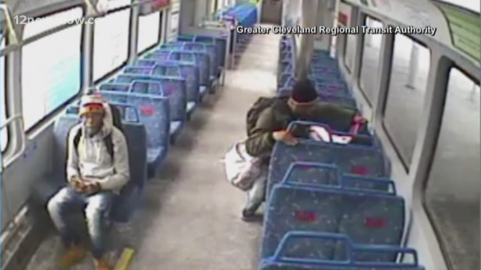 Video shows man leave baby on train during smoke break
