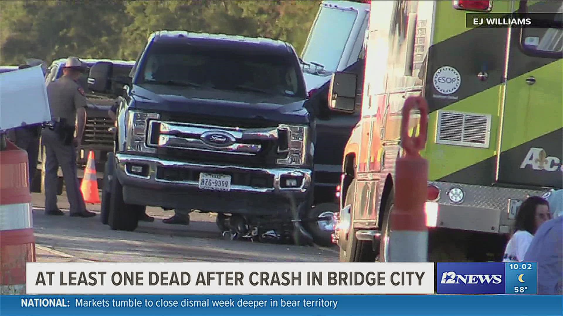 Bridge City Police are investigating after a wreck claimed the life of at least one person.