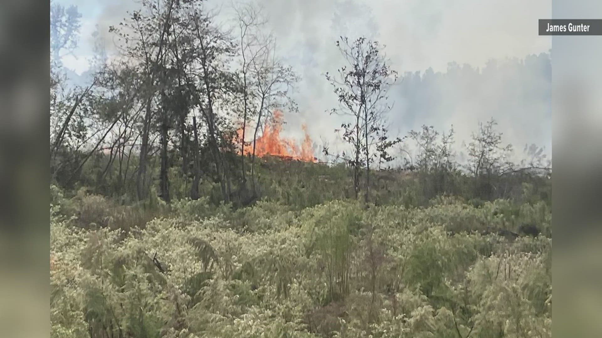 The burn ban was issued because of drought conditions around the county