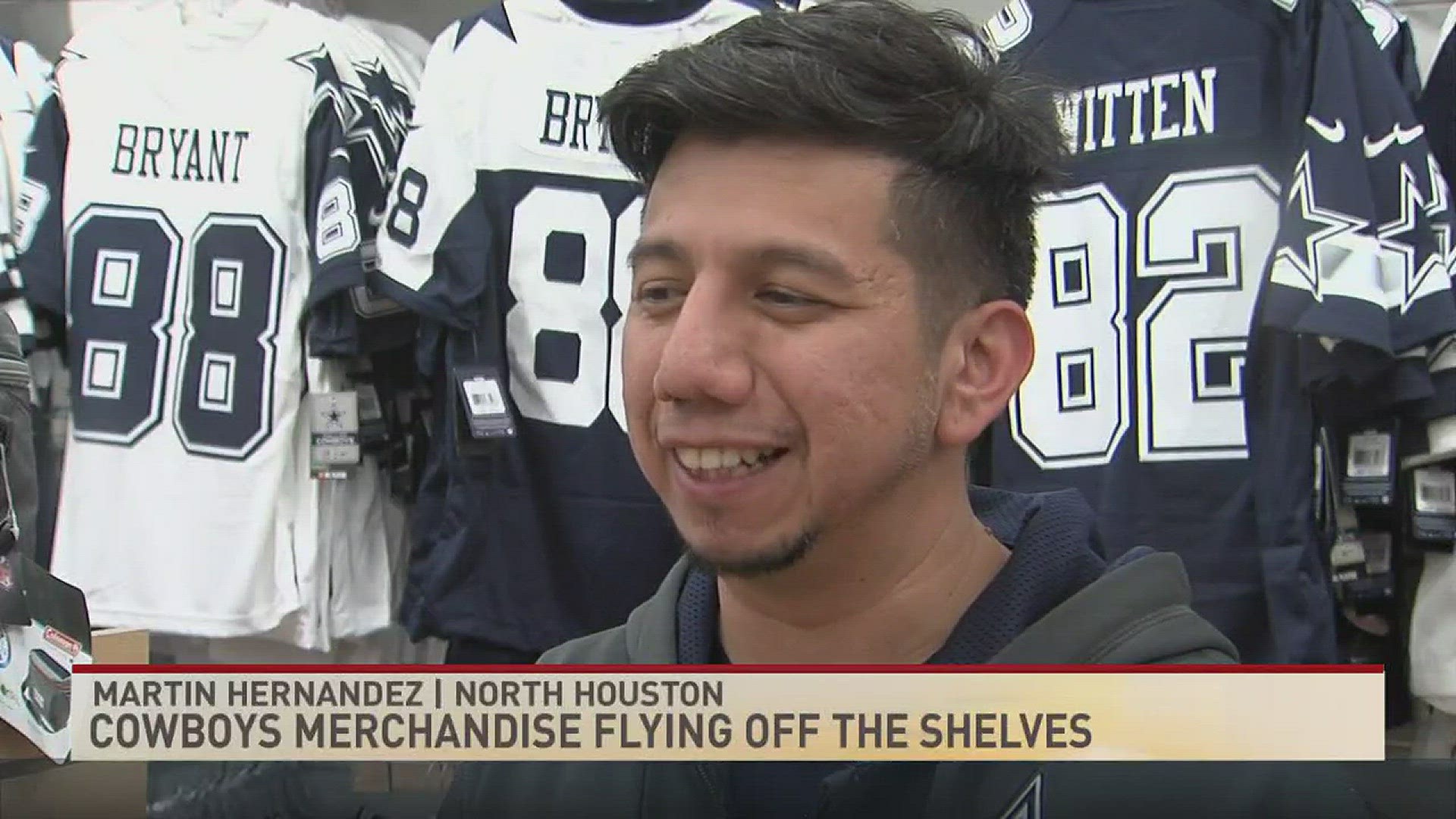 Man weathers storms drives from Houston to buy Cowboys gear